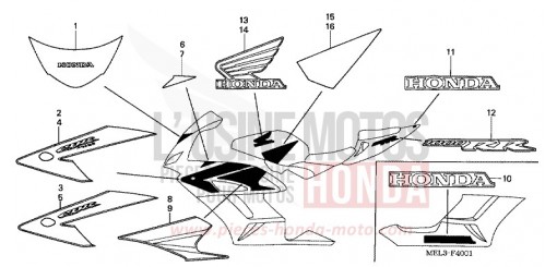 STRIPE/MARK (2) CBR1000RR4 de 2004